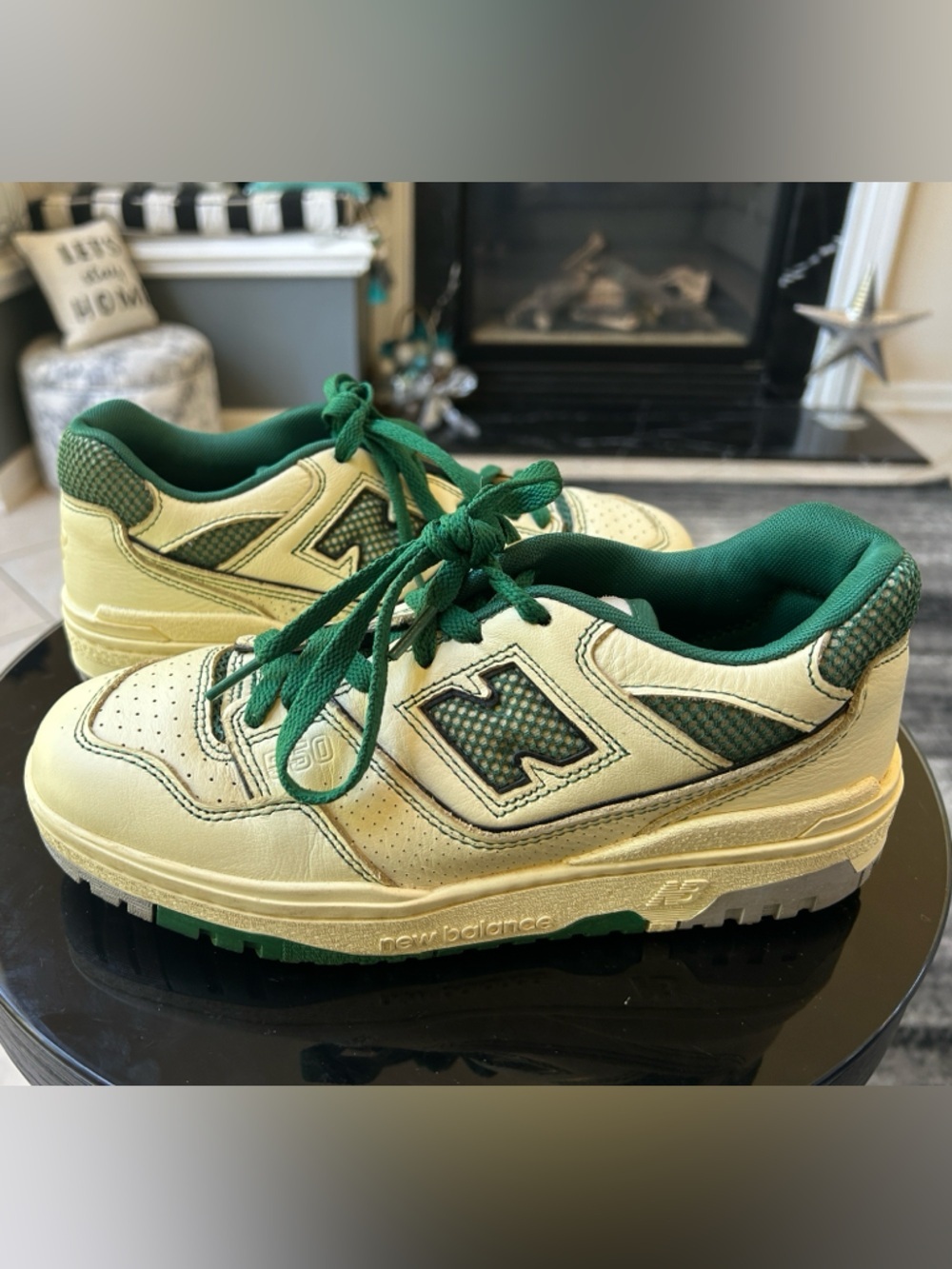 NEW BALANCE 550 x Aime’Leon Dore Masaryk Community Gym Green Sneakers - Picture 2 of 10